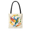 Hummingbird Rainbow Tote Bag - Natural color