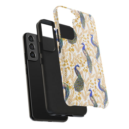 Elegant Peacock Tough Phone Case - Stylish Protection for Nature Lovers