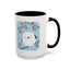Cute Bird & Cherry Blossom Accent Coffee Mug - 11oz & 15oz