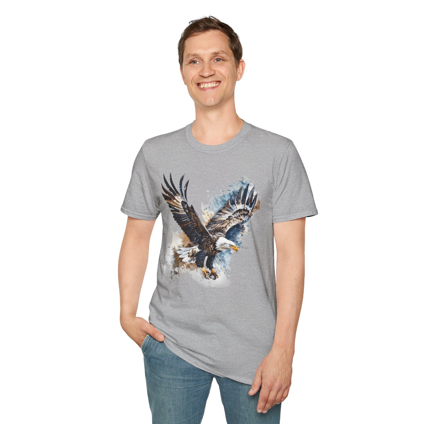 Majestic Eagle Birdwatching Enthusiast Unisex Softstyle T-Shirt