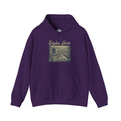 Eagle Soars Unisex Hoodie - Cozy Sweatshirt for Nature Lovers
