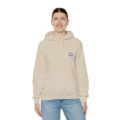 Hummingbird in Bloom Hoodie Back Design - Cozy Sweatshirt for Nature Lovers