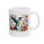 Hummingbird in Bloom White Ceramic Mug