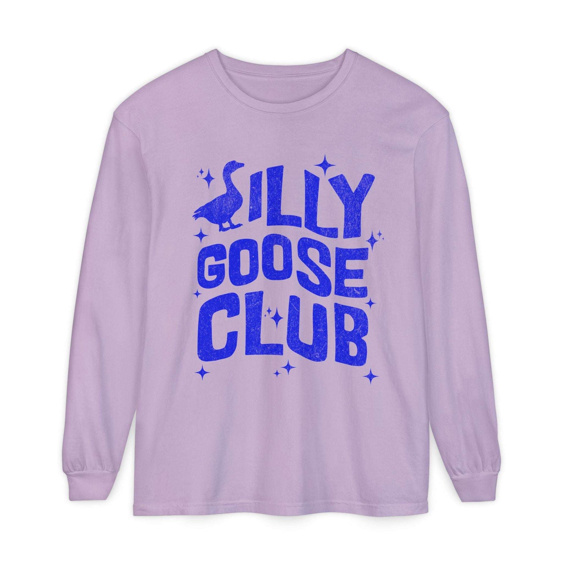 Silly Goose Club Unisex Garment-dyed Long Sleeve T-Shirt