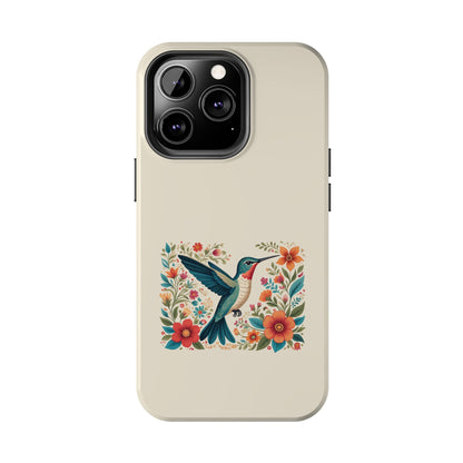 Hummingbird in Bloom Tough Phone Cases