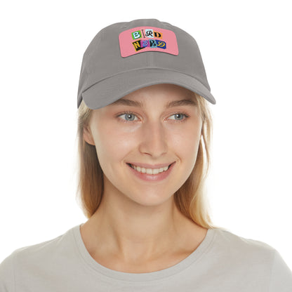 The Nerdy Birder - Bird Nerd Dad Hat with Leather Patch, Casual Cap for Bird Lovers, Unique Gift for Birdwatching, Outdoor Adventure Hat, Unisex