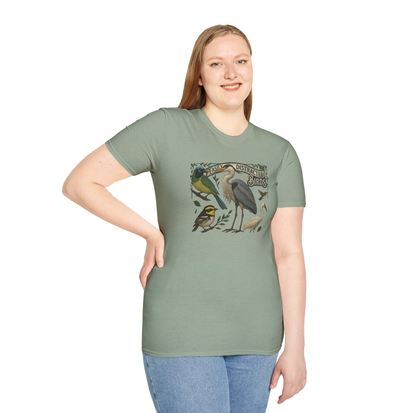 Easily Distracted by Texas Birds Graphic T-Shirt
