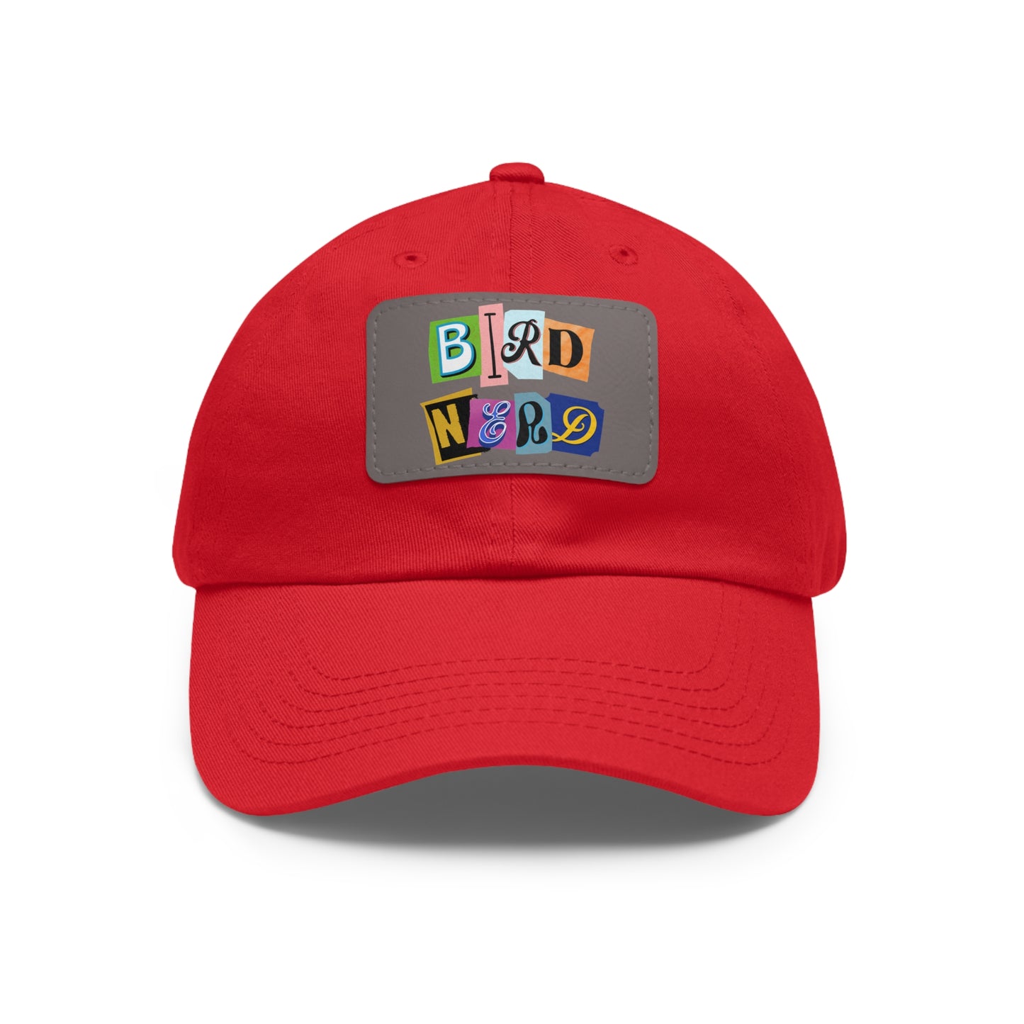 The Nerdy Birder - Bird Nerd Dad Hat with Leather Patch, Casual Cap for Bird Lovers, Unique Gift for Birdwatching, Outdoor Adventure Hat, Unisex