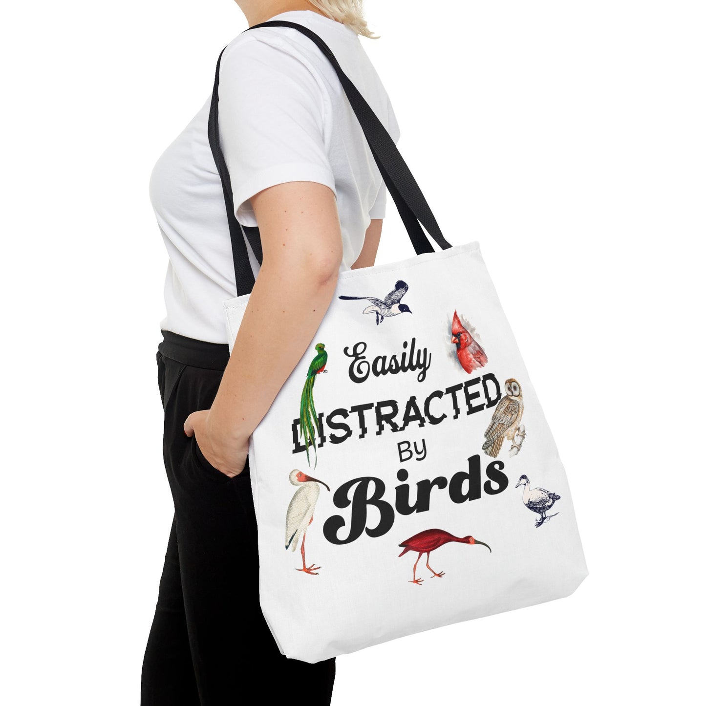 Easily Distracted By Birds Tote Bag – Perfect for Bird Lovers & Nature Enthusiasts