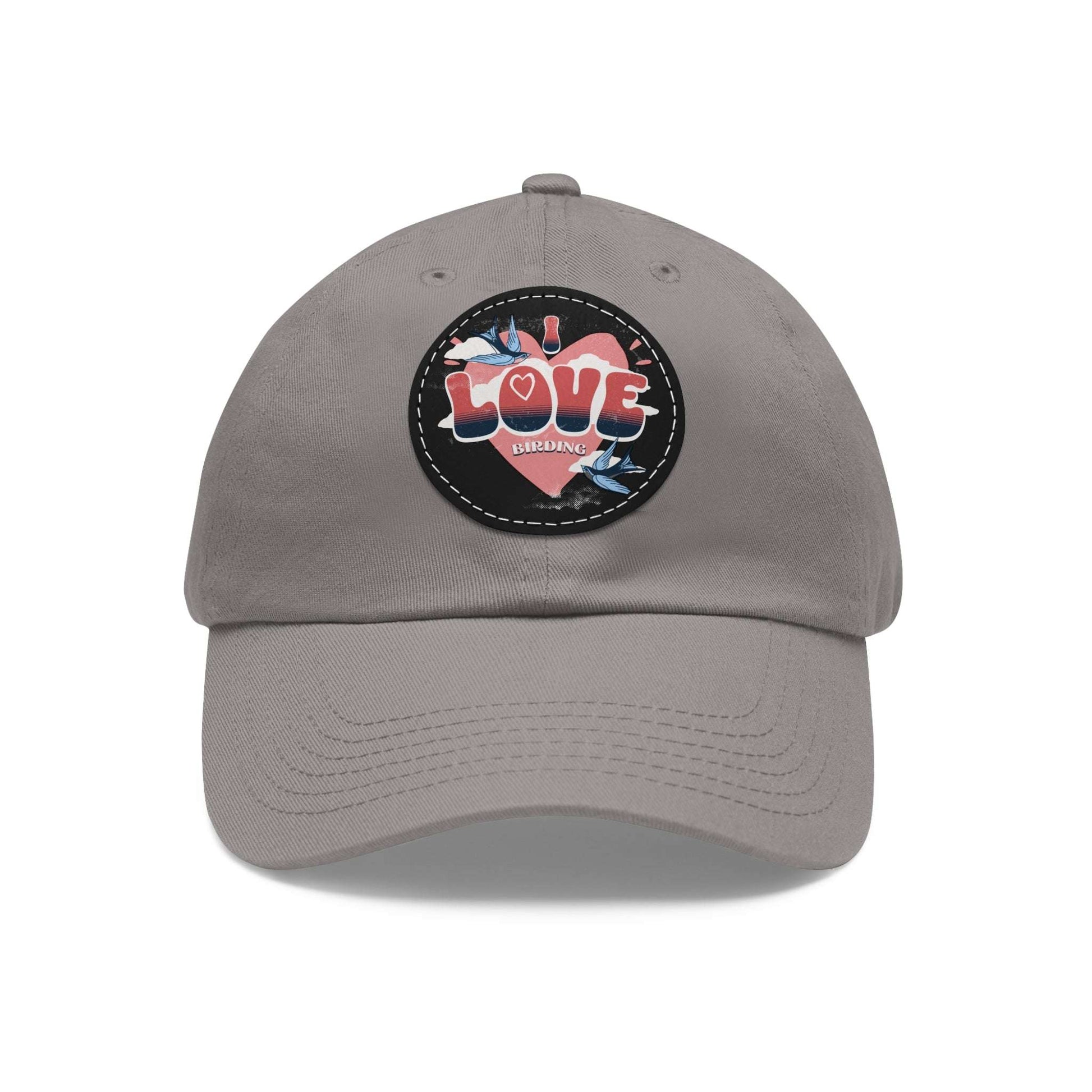 The Nerdy Birder - "I Love BIrding" Dad Hat, Leather Patch Cap, Perfect Gift for Dads, Nature Lovers, Casual Style Cap, Summer Accessories