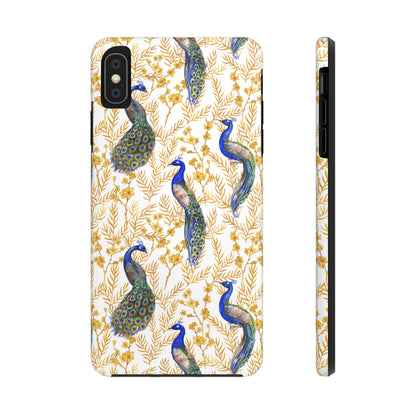 Elegant Peacock Tough Phone Case - Stylish Protection for Nature Lovers