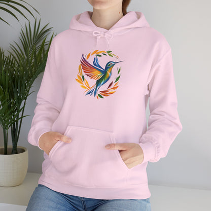 Hummingbird Rainbow Hoodie - Cozy Sweatshirt for Nature Lovers