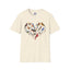 Bird Heart Unisex Softstyle T-Shirt - Heart Design