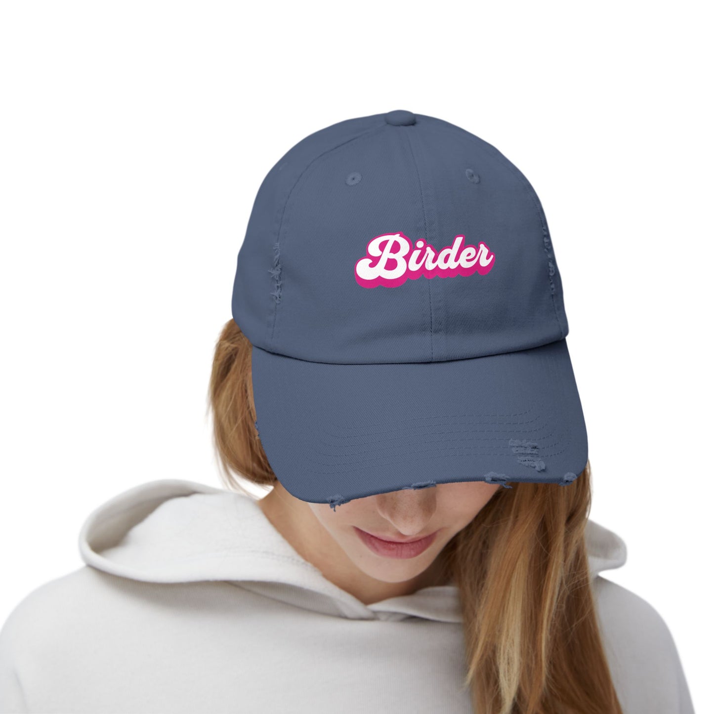 The Nerdy Birder Birder Vintage Style Hat - Unisex Distressed Cap