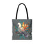 Peaceful Dove Tote Bag in Grey