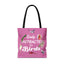 Easily Distracted by Birds Tote Bag in Pink - Fun and Quirky Bird Design for Bird Lovers