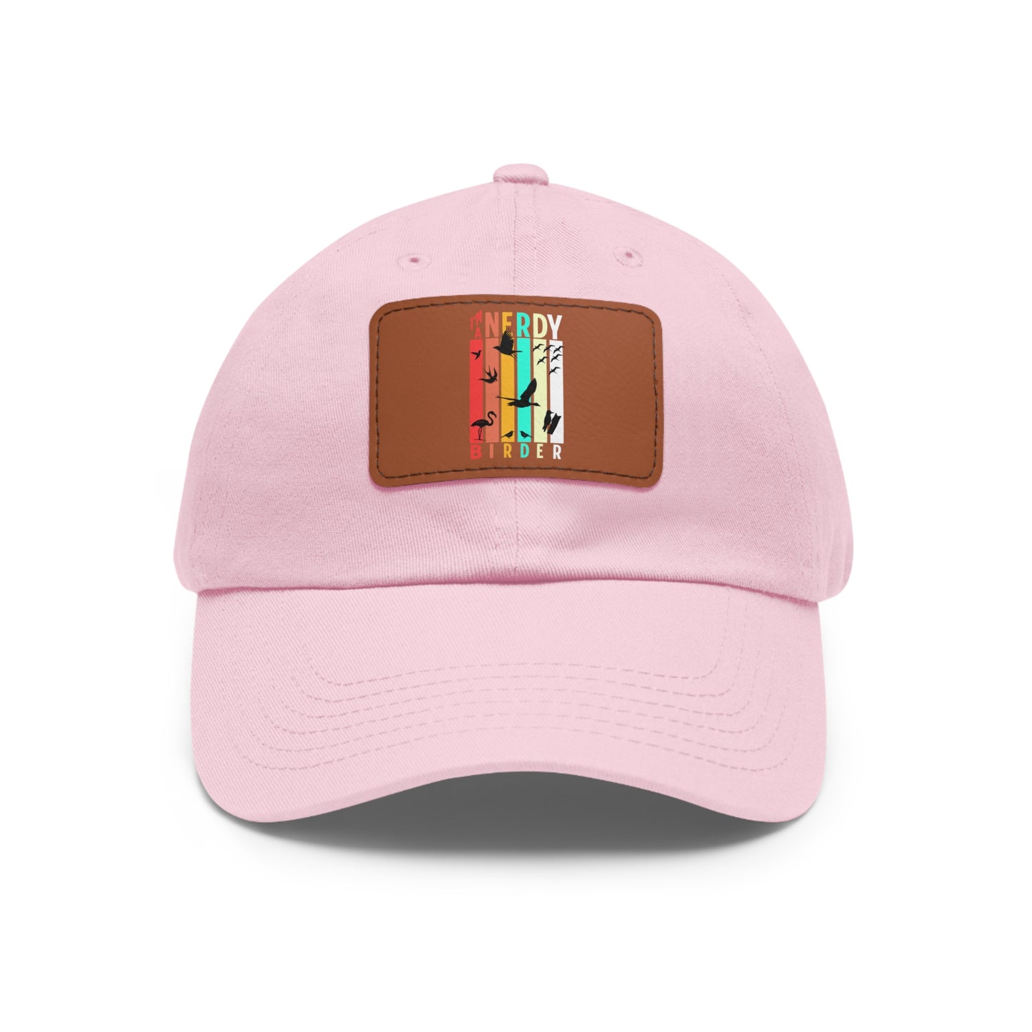 The Nerdy Birder I'm A Nerdy Birder Dad Hat with Leather Patch for Inspired by childhood memories of playful glamour, Stylish Outdoor Cap, Gift for Bird Watching Enthusiasts, Casual Fashion Accessory