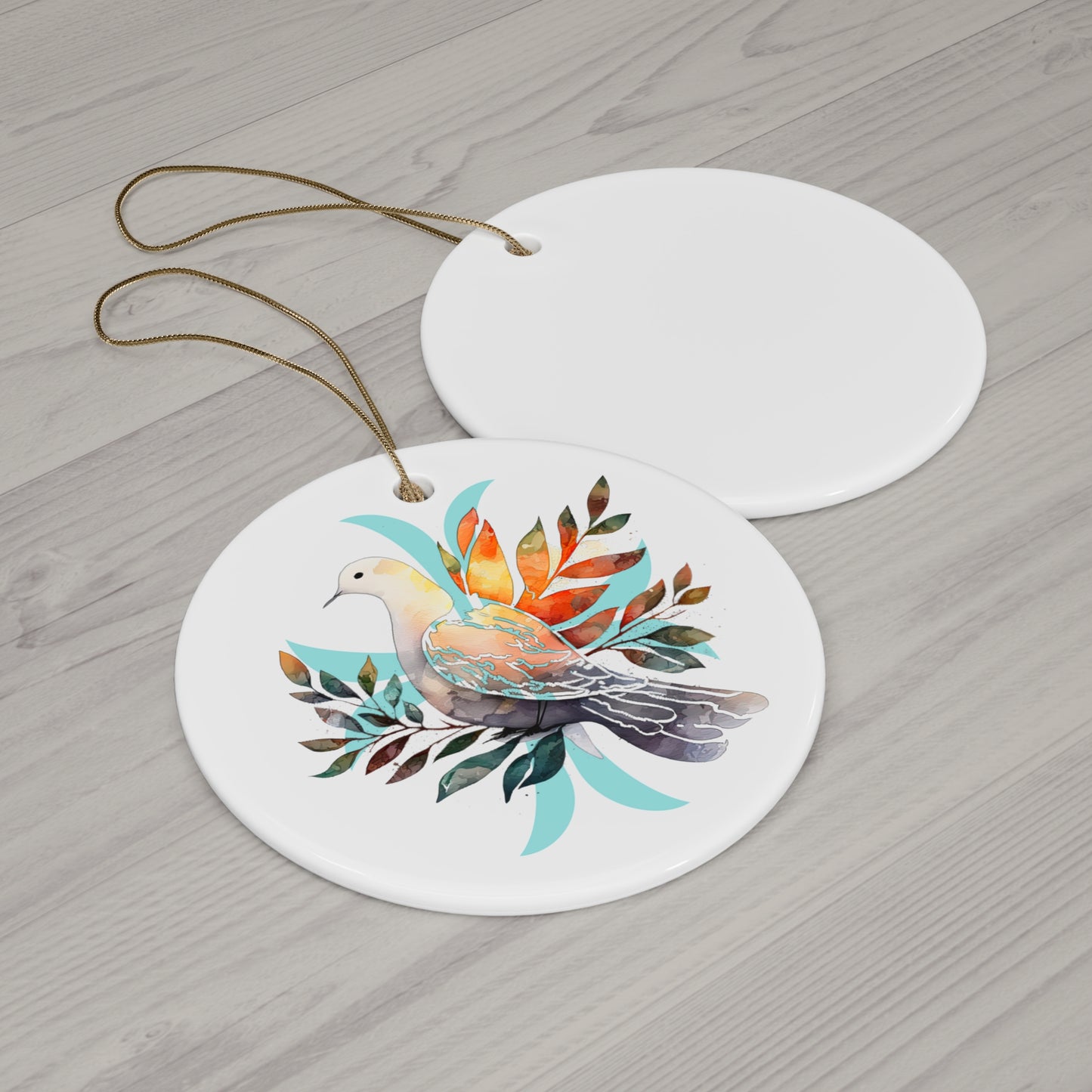 Peaceful Dove Ceramic Ornament