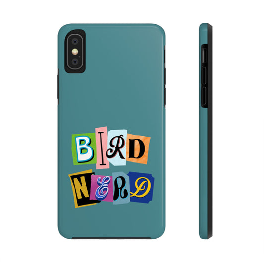 The Nerdy Birder - Bird Nerd Tough Phone Cover for Bird Lovers, Unique Gift for Wildlife Enthusiasts