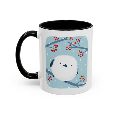 Cute Bird & Cherry Blossom Accent Coffee Mug - 11oz & 15oz