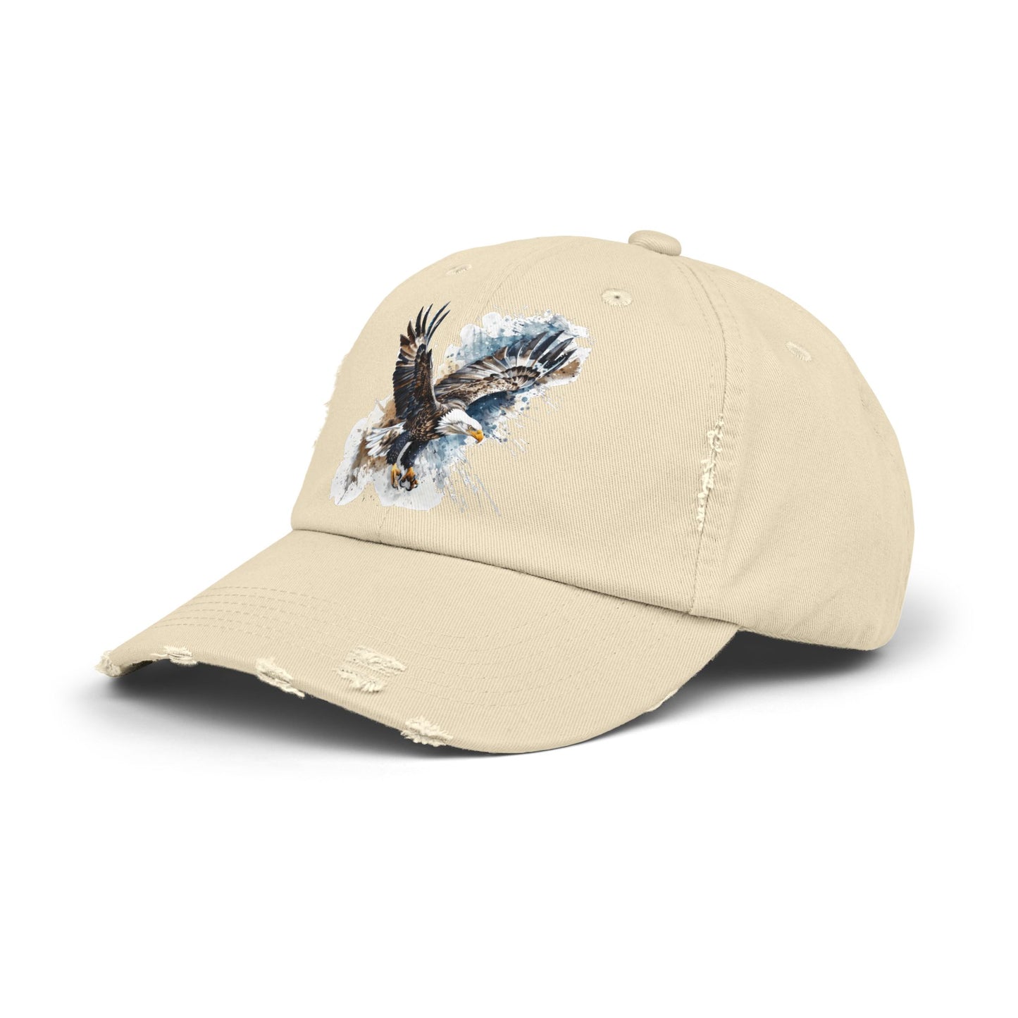 The Nerdy Birder Eagle Vintage Style Hat - Unisex Distressed Cap