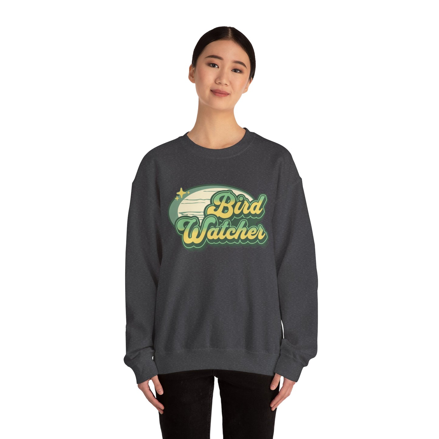 Bird Watcher Graphic Unisex Crewneck Sweatshirt