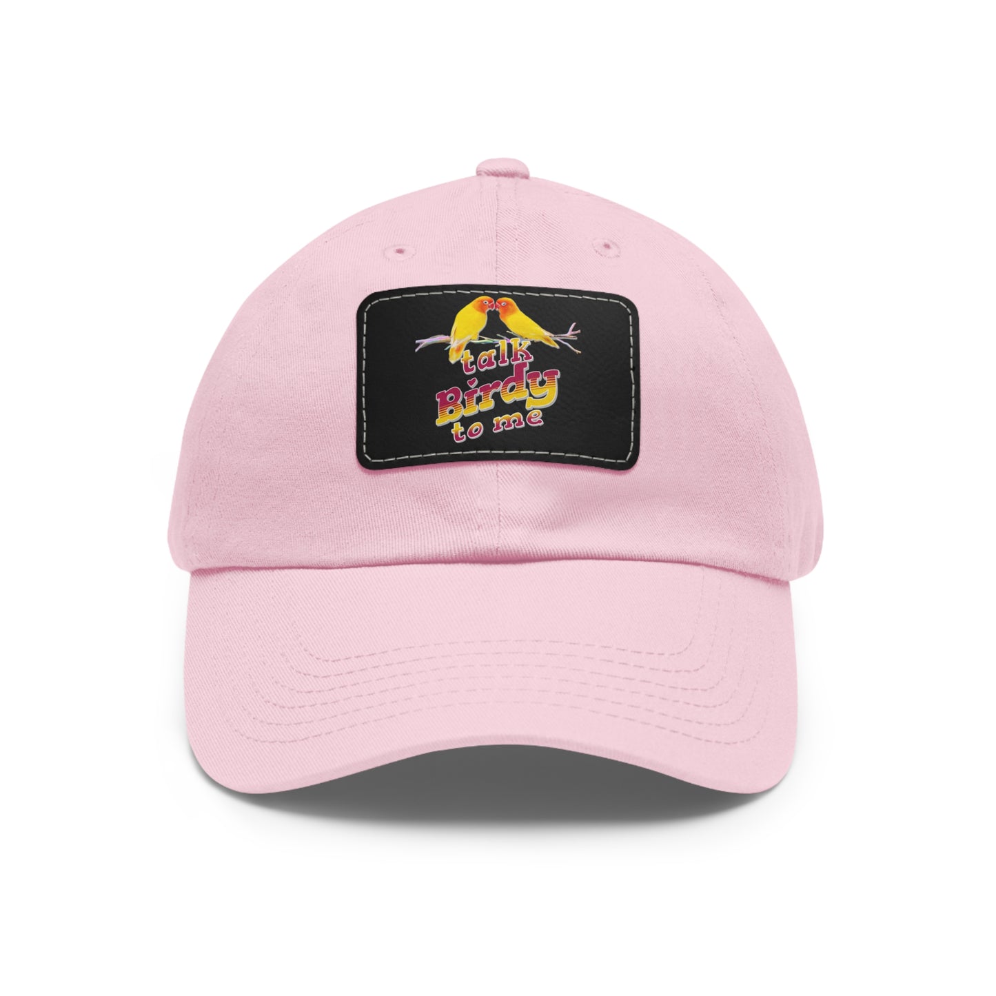 The Nerdy Birder Talk Birdy To Me Dad Hat with Leather Patch Stylish Outdoor Cap