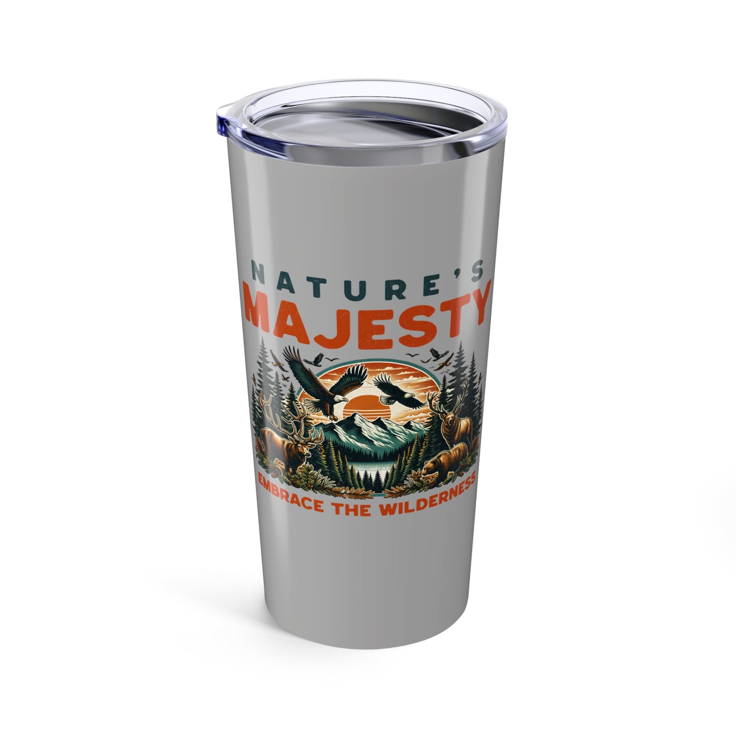 Nature's Majesty Tumbler | 20oz Travel Mug for Adventurers