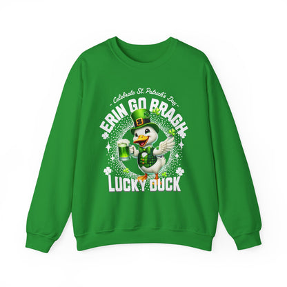 St. Patrick's Day Lucky Duck Sweatshirt - Celebrate with Style!