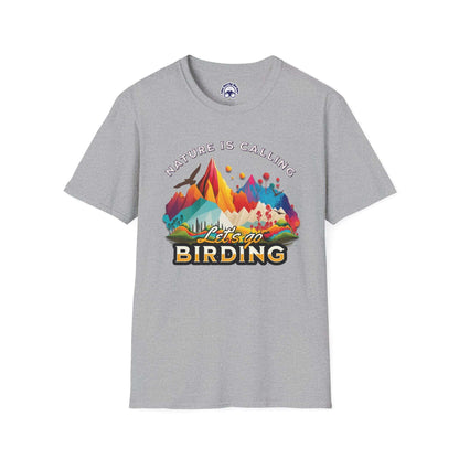 Nature Is Calling Birding Unisex Softstyle T-Shirt