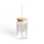 The Nerdy Birder Love Without Limits 16oz Sipper Glass With Bamboo Lid
