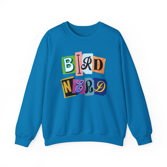 Bird Nerd Crewneck Sweatshirt - Fun Casual Wear for Bird Lovers