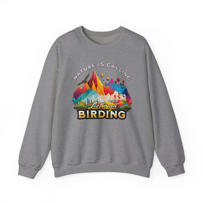 Nature is Calling Birding Sweatshirt | Unisex Heavy Blend™ Crewneck for Outdoor Lovers