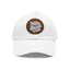 The Nerdy Birder - "Cool Birder Vibes" Dad Hat, Leather Patch Cap, Perfect Gift for Dads, Nature Lovers, Casual Style Cap, Summer Accessories