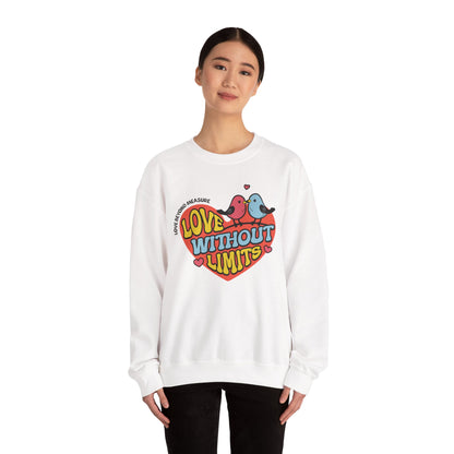 Love Without Limits Crewneck Sweatshirt | Unisex Heavy Blend™ | Cozy Gift for Couples