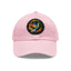 The Nerdy Birder - Modern Rainbow Hummingbird Dad Hat, Leather Patch Cap, Perfect Gift for Dads, Nature Lovers, Casual Style Cap, Summer Accessories