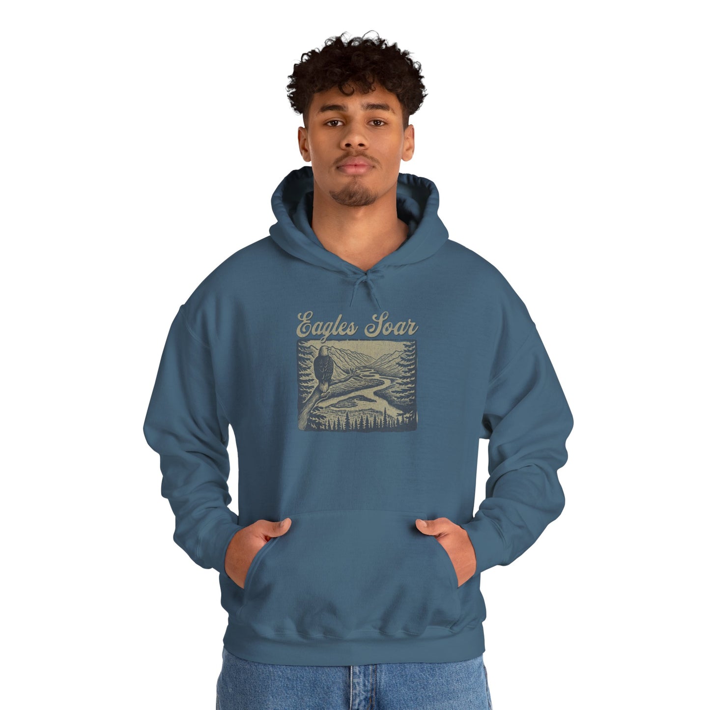 Eagle Soars Unisex Hoodie - Cozy Sweatshirt for Nature Lovers