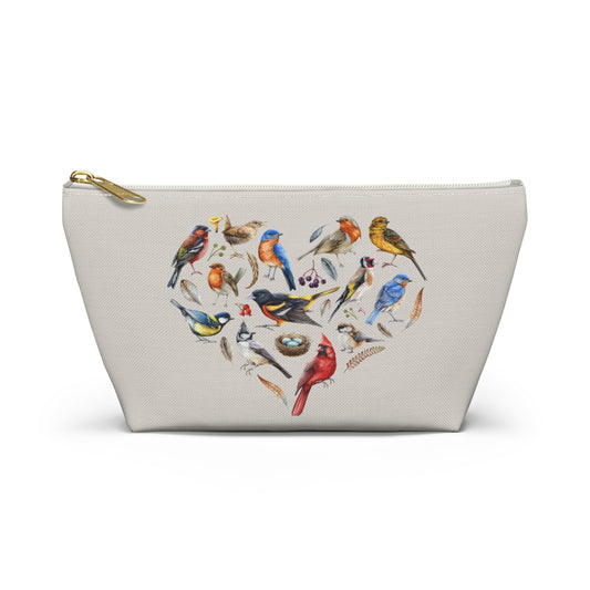 The Nerdy Birder Nature-Inspired Bird Heart Accessory Pouch
