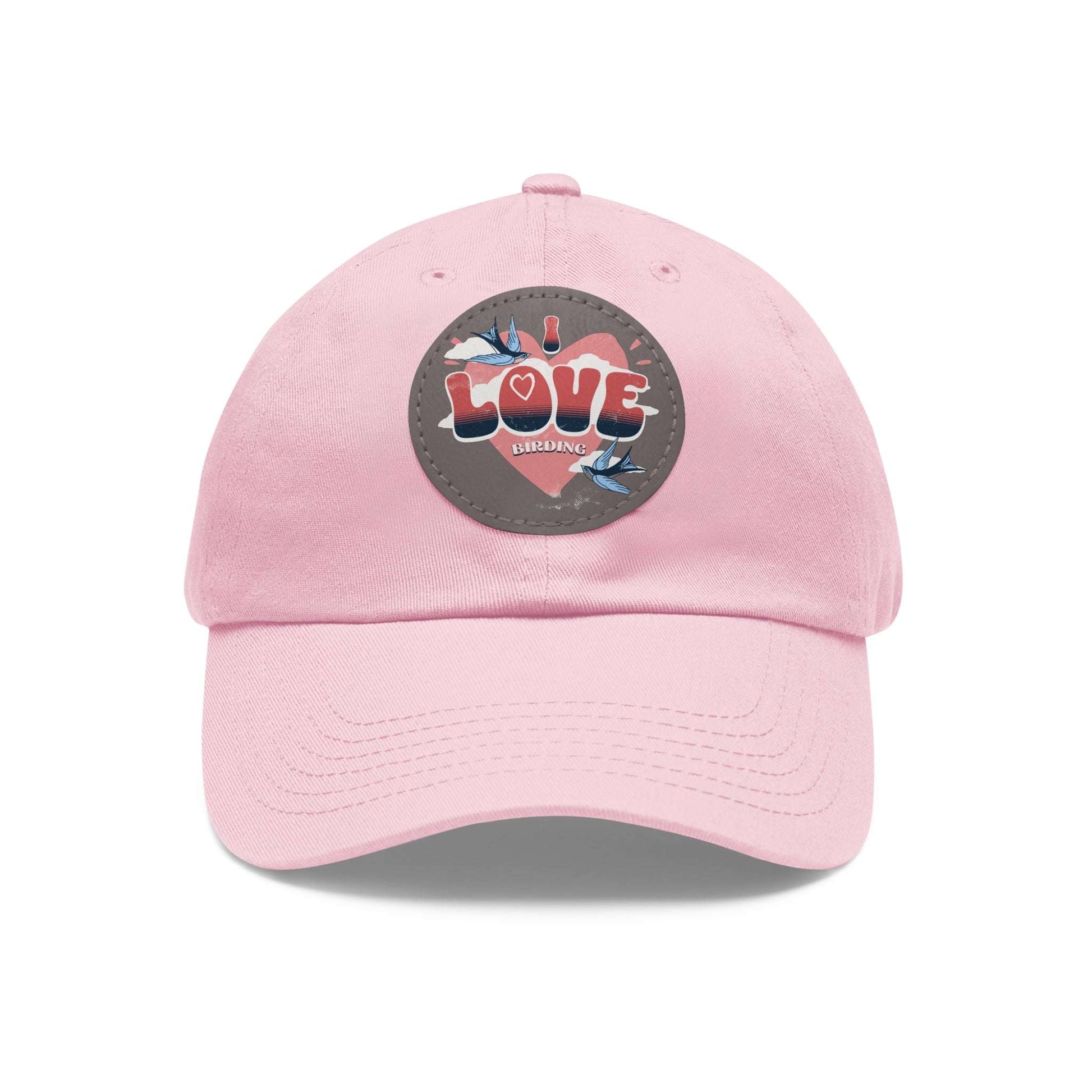 The Nerdy Birder - "I Love BIrding" Dad Hat, Leather Patch Cap, Perfect Gift for Dads, Nature Lovers, Casual Style Cap, Summer Accessories