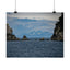 Scenic Matte Horizontal Posters - Tranquil Ocean & Mountain Views