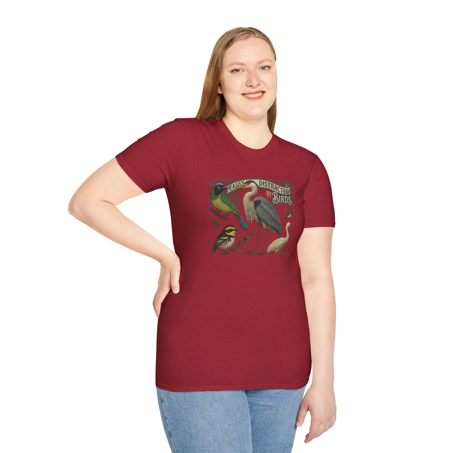 Easily Distracted by Texas Birds Graphic T-Shirt