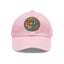 The Nerdy Birder - Modern Rainbow Hummingbird Dad Hat, Leather Patch Cap, Perfect Gift for Dads, Nature Lovers, Casual Style Cap, Summer Accessories