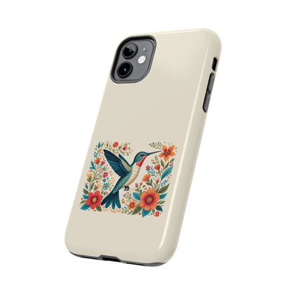 Hummingbird in Bloom Tough Phone Cases