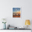 Serene Sunset Framed Vertical Poster - Tranquil Wall Art for Home Decor