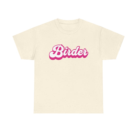 'Birder' Unisex Heavy Cotton Tee - Perfect for Birdwatching Enthusiasts - Fun & Comfortable Apparel