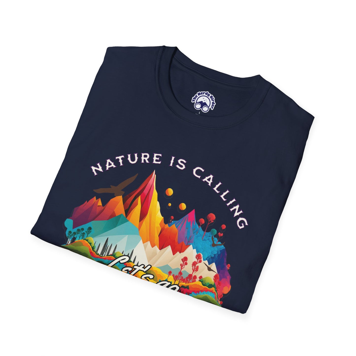 Nature Is Calling Birding Unisex Softstyle T-Shirt