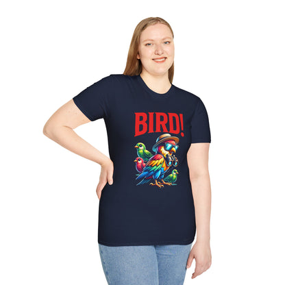 Colorful BIRD! Unisex Softstyle T-Shirt