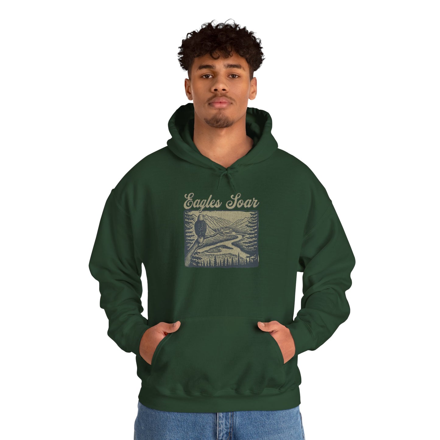 Eagle Soars Unisex Hoodie - Cozy Sweatshirt for Nature Lovers