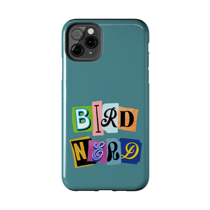 The Nerdy Birder - Bird Nerd Tough Phone Cover for Bird Lovers, Unique Gift for Wildlife Enthusiasts