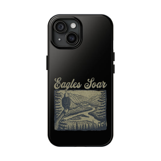 Eagles Soar Tough Phone Case, Nature Lover Gift, Hiking Accessory, Wildlife Enthusiast, Adventure Protection Case